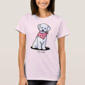 Bichon FriseライトTシャツ Tシャツ (正面)