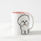 Bichon Frise愛 ツートーンマグカップ (正面右)