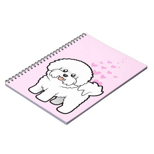 Bichon Frise愛 ノートブック (左側)