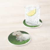 Bichon Frise犬のコースター コースター (側面)