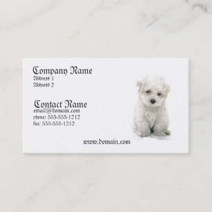 Bichon Frise犬の名刺 名刺