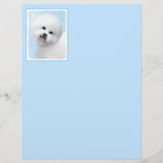 Bichon Frise絵画's – かわいいオリジナルドッグアート (正面)