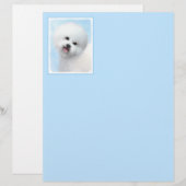 Bichon Frise絵画's – かわいいオリジナルドッグアート (正面/裏面)