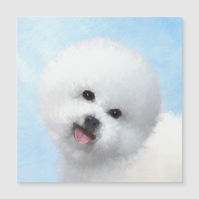 Bichon Frise絵画's – かわいいオリジナルドッグアート (正面)