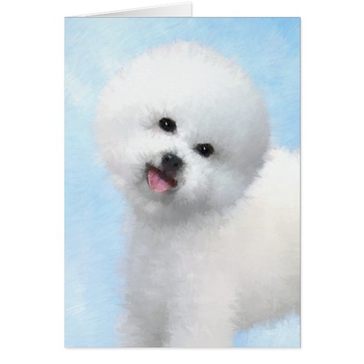 Bichon Frise絵画's – かわいいオリジナルドッグアート (正面)