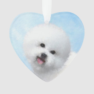 Bichon Frise絵画's – かわいいオリジナルドッグアート オーナメント