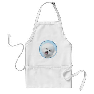 Bichon Frise絵画's – かわいいオリジナルドッグアート スタンダードエプロン