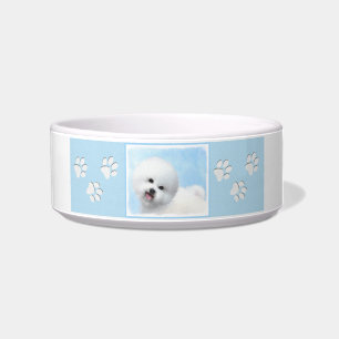 Bichon Frise絵画's – かわいいオリジナルドッグアート ボウル
