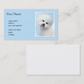 Bichon Frise絵画's – かわいいオリジナルドッグアート 名刺 (正面/裏面)