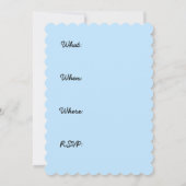 Bichon Frise絵画's – かわいいオリジナルドッグアート 招待状 (裏面)