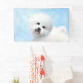 Bichon Frise絵画's – かわいいオリジナルドッグアート 横断幕 (インサイチュ)