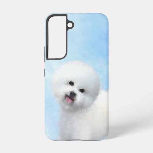 Bichon Frise絵画's – かわいいオリジナルドッグアート Samsung Galaxyケース (裏面)