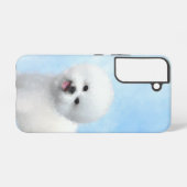 Bichon Frise絵画's – かわいいオリジナルドッグアート Samsung Galaxyケース (裏面横)