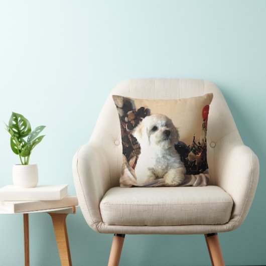 Bichon Frise クッション (椅子)