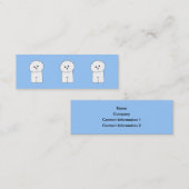 Bichon Frise. スキニー名刺 (正面/裏面)