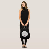 Bichon Frise トートバッグ (正面(モデル))