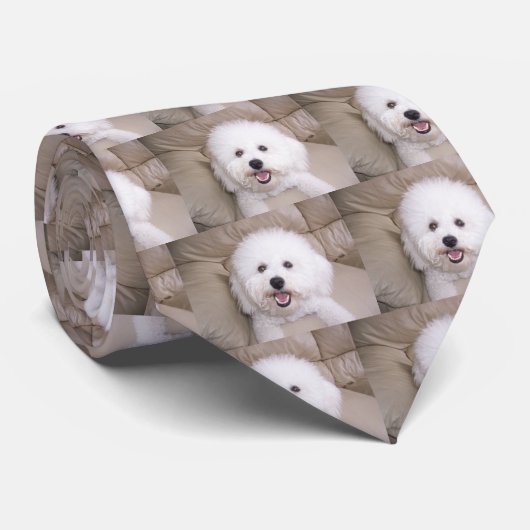 Bichon Frise ネクタイ (ロール)