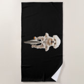 Bichon Frise ビーチタオル (正面)