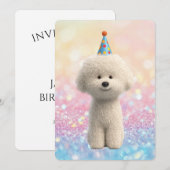 Bichon Frise 招待状 (正面/裏面)