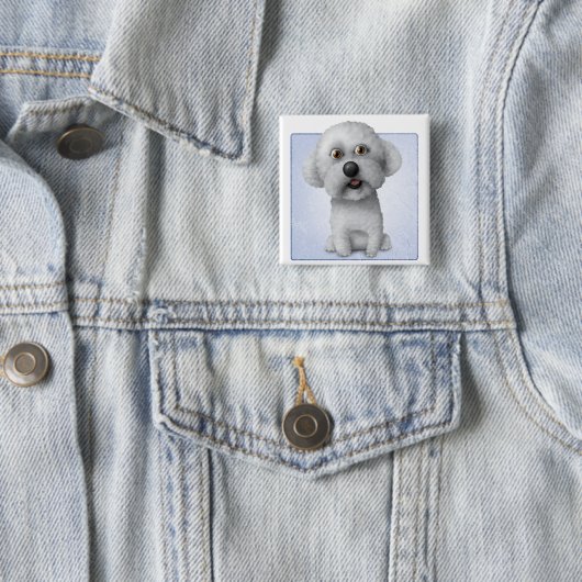 Bichon Frise 缶バッジ (インサイチュ)