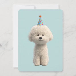 Bichon Frise Birthday Party 招待状
