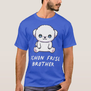 Bichon Frise Brotherかわいいアニメ犬の恋人オーナー Tシャツ