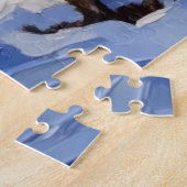 Bichon Frise Christmas Boat Holiday ジグソーパズル (側面)