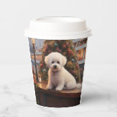 Bichon Frise Christmas Cruise: Pawsome Holiday 紙コップ (正面)