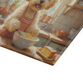 Bichon Frise Cooking in Kitchen カッティングボード (角)