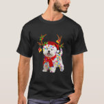 Bichon Frise DogトナカイSanta Christmas おもしろい An Tシャツ<br><div class="desc">Bichon Frise DogトナカイSanta Christmasおもしろいと鮮やかEssential T-Shirt</div>