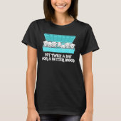 Bichon Frise Dog Happiness Cynologist Tシャツ (正面)