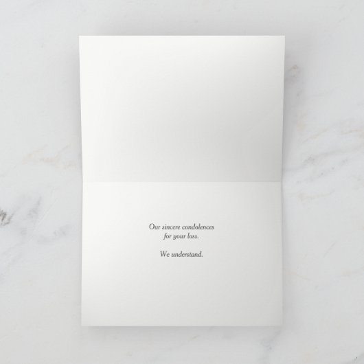 Bichon Frise Dog Loss Companity Card シーズンカード (内部)