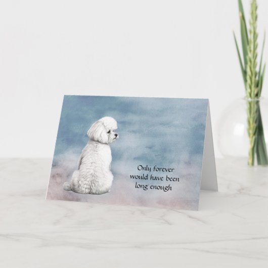 Bichon Frise Dog Loss Companity Card シーズンカード (正面)