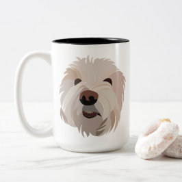 Bichon Frise Dog Lover Bichon Frise ツートーンマグカップ