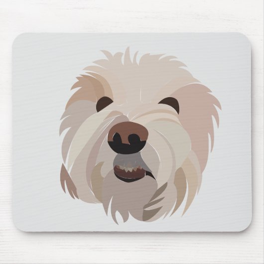 Bichon Frise Dog Lover Bichon Frise マウスパッド (正面)
