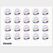 Bichon Frise Dog Stickers ラウンドシール (シート)