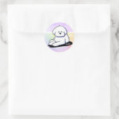 Bichon Frise Dog Stickers ラウンドシール (バッグ)