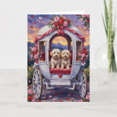 Bichon Frise Dog Valentine's Day カード (正面)