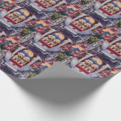 Bichon Frise Dog Valentine's Day ラッピングペーパー (角)