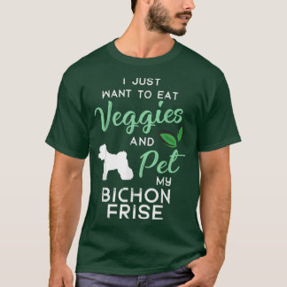 Bichon Frise Funny Vegan Dog Lover Owner Xmas Birt Tシャツ