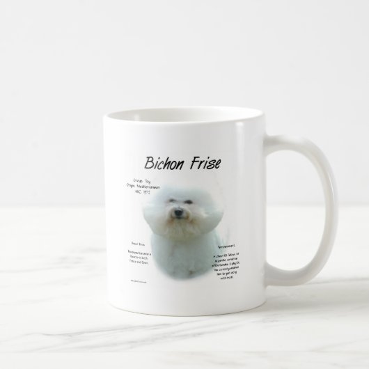 Bichon Frise History; All About Bichon Frise コーヒーマグカップ (右)