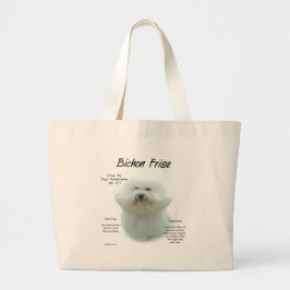 Bichon Frise History; All About Bichon Frise ラージトートバッグ