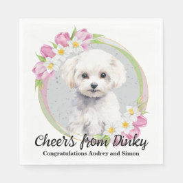 Bichon Frise I Too Napkins With Dogs Photo スタンダードランチョンナプキン
