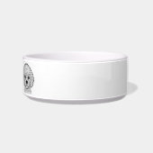 Bichon Frise Line Art personalized bowl ボウル (右)