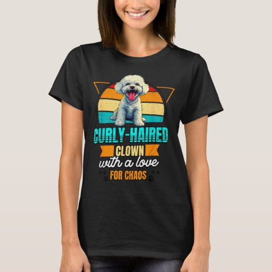 Bichon Frise Lover Funny Bichon Frise Retro  Tシャツ (正面)