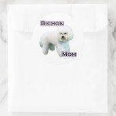 Bichon Frise Mom 4 – シール (バッグ)