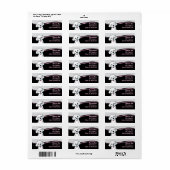 Bichon Frisé Wave Address Label ラベル (フルシート)