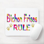 Bichon Frisesの規則 マウスパッド (マウス)