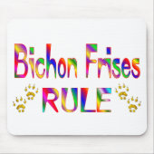 Bichon Frisesの規則 マウスパッド (正面)