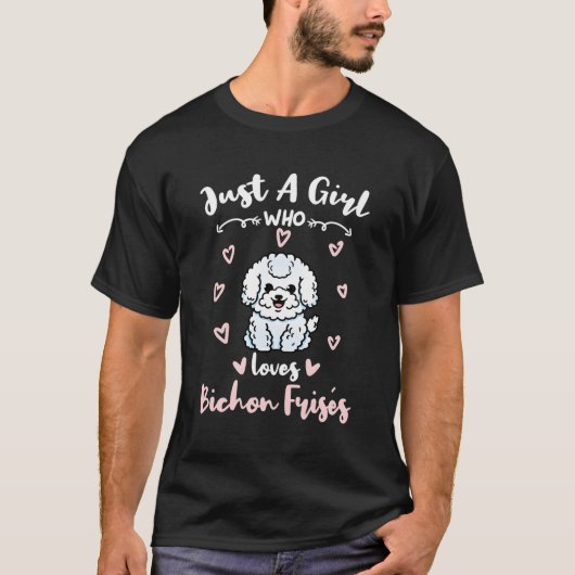 Bichon Frisesを愛しているだけの人 Tシャツ (正面)